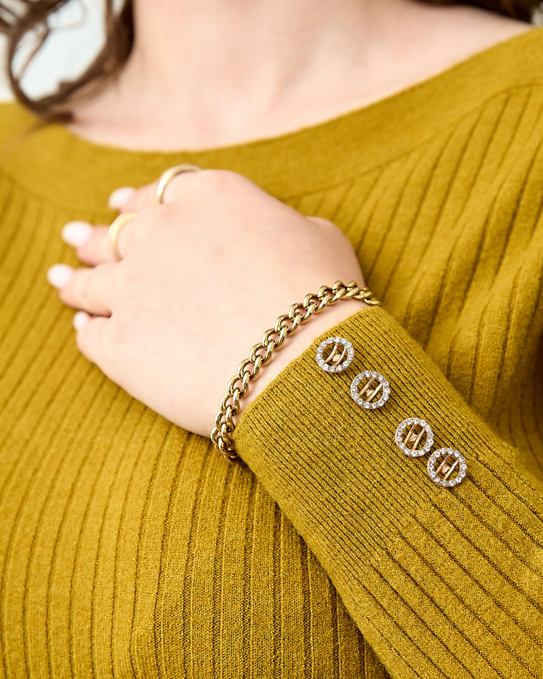 Royalfashion Зелен дамски пуловер на ребра