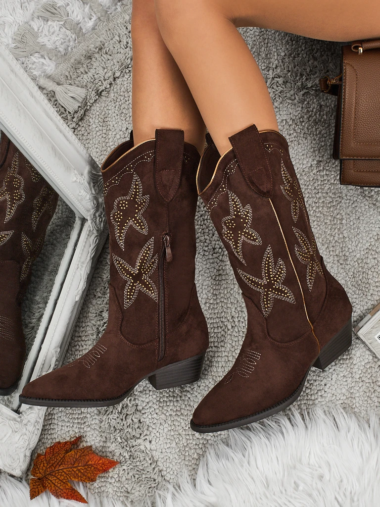 Дамски каубойски ботуши Zephira