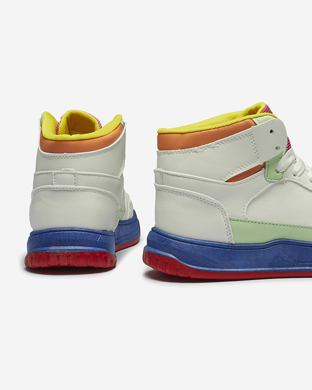 Дамски спортни маратонки в бяло и мента Aopp- Footwear