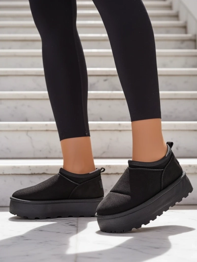 Royalfashion Дамски къси ботуши a'la snow boots Ozozi