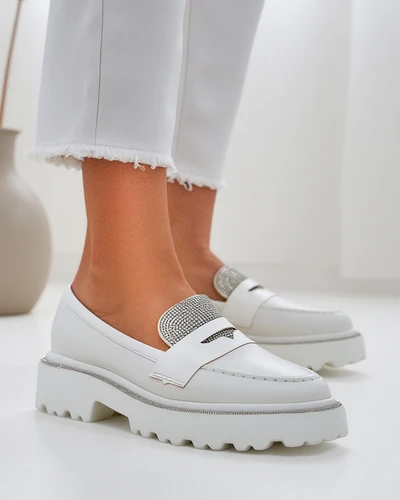 Royalfashion дамски мокасини с кристали Vinness