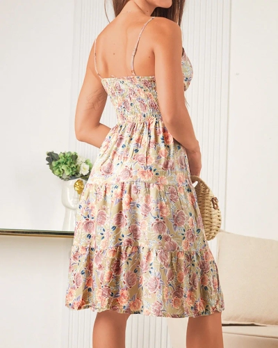 Royalfashion Дамска памучна рокля на цветя