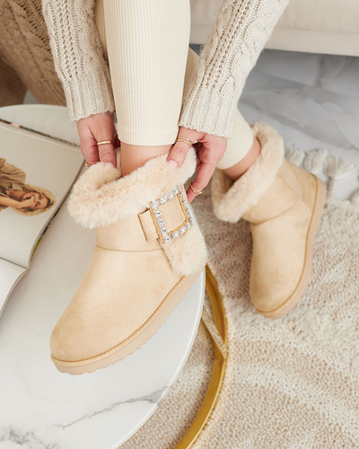 Royalfashion Дамски ботуши a'la snow boots with ornament Galaes