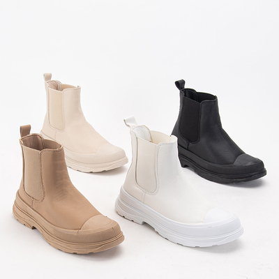 Brązowe botki damskie Covee - Obuwie