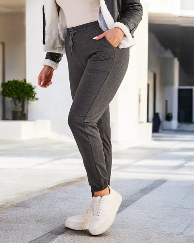 Royalfashion дамски потници с голям размер от поларен плат