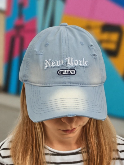 Royalfashion Шапка с козирка New York 1976 с изтърквания