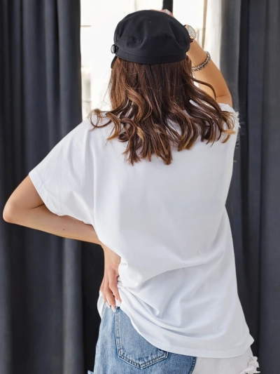 Royalfashion Дамска памучна тениска с принт