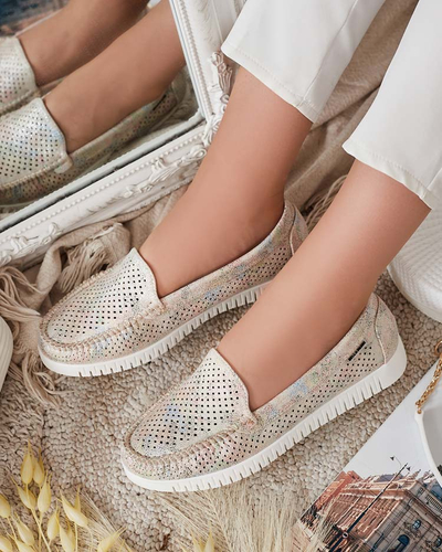 Royalfashion Дамски ажурни мокасини Nafis