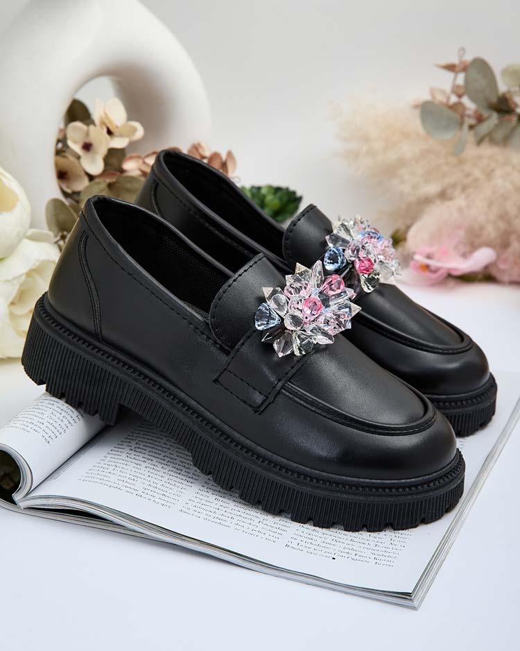 Royalfashion Дамски мокасини с цветни мъниста Karonia