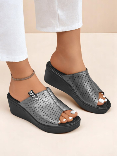 Royalfashion Дамски чехли на платформа Luna Wedge