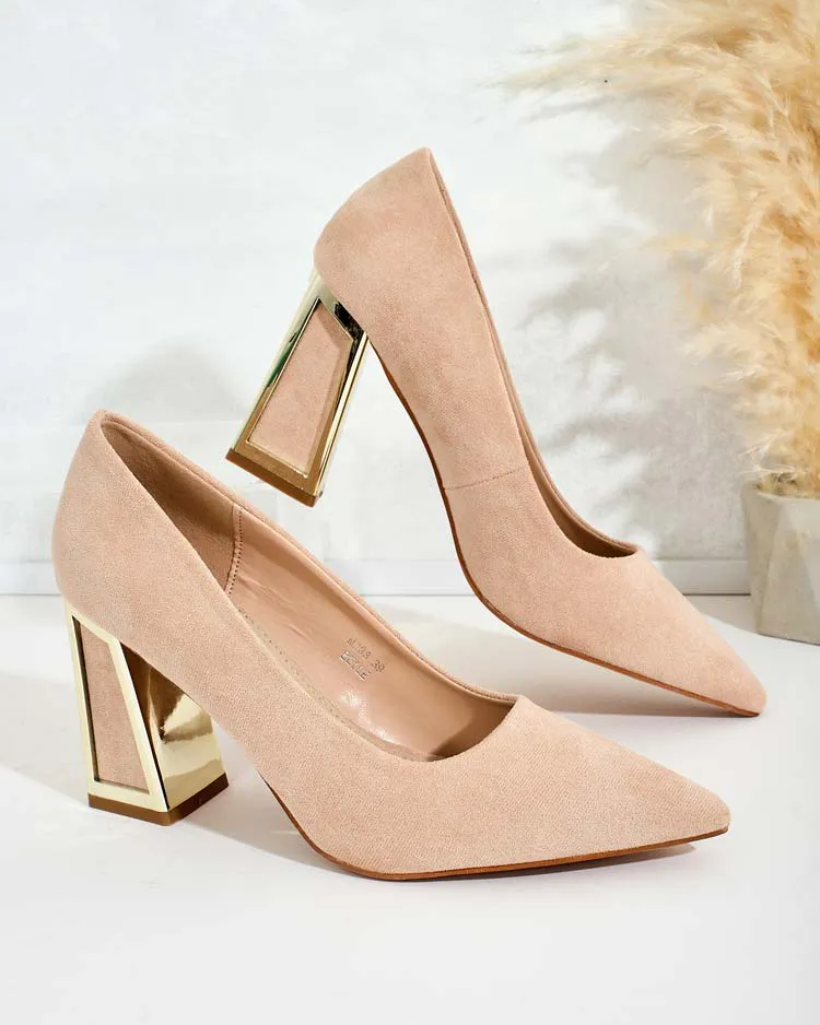 Royalfashion Дамски обувки с декоративен ток Badilla