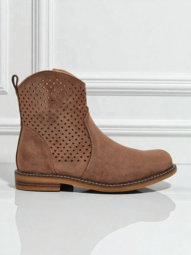 Royalfashion Дамски ажурни боти Toffas