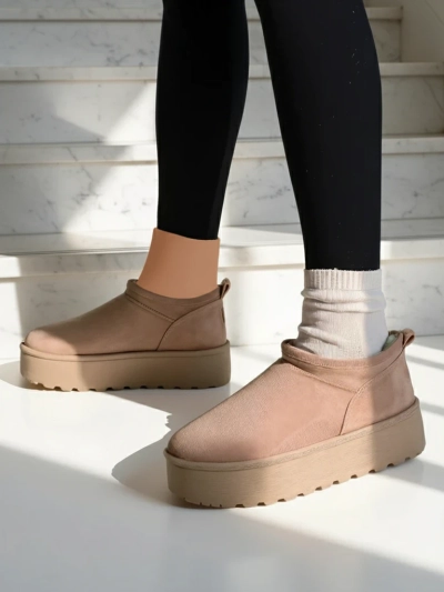 Royalfashion Дамски къси ботуши a'la snow boots Ozozi