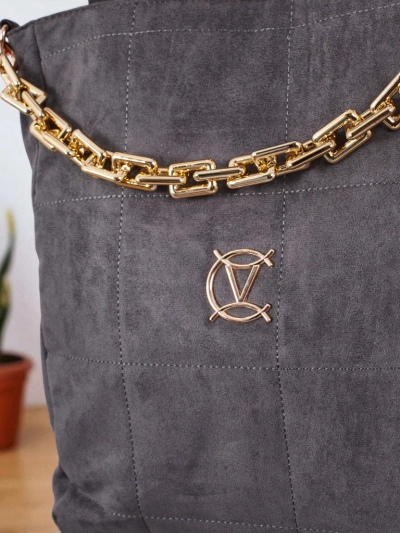 Дамска чанта тип shopper от еко велур Twilight Life