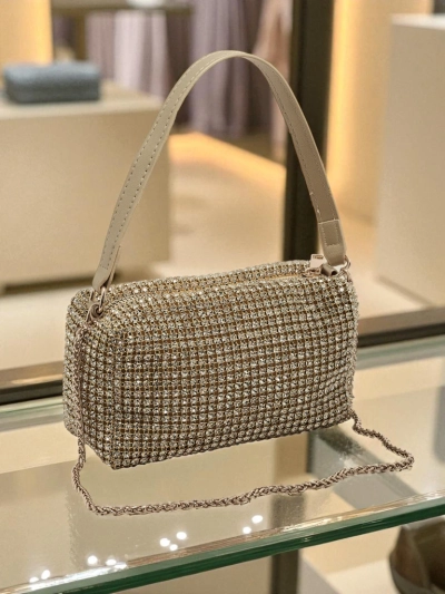 Дамска чанта клъч с цирконии Luniva