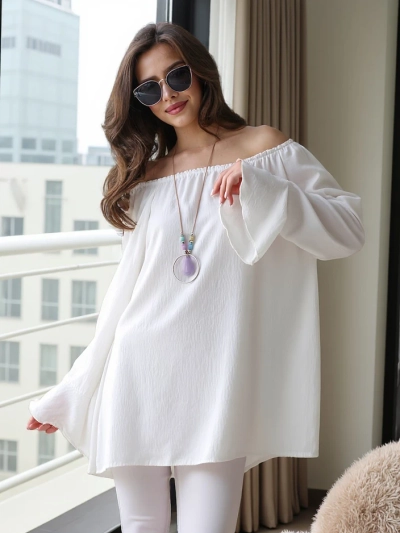 Royalfashion Женска блуза без ръкави с ръбове