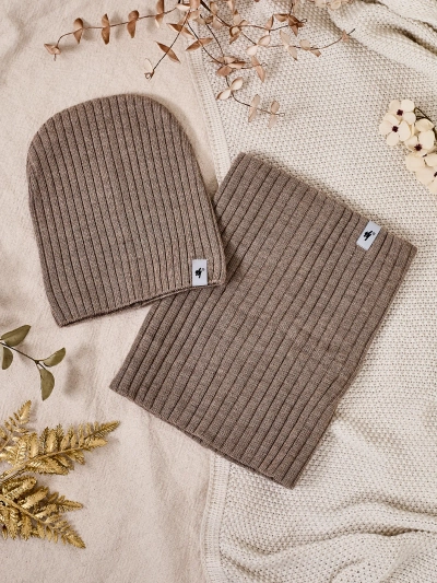 Зимен комплект Royalfashion Universal - шапка с покривало