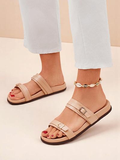 Royalfashion Дамски чехли от еко кожа EcoTwins Slides