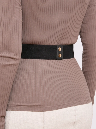 Широк дамски колан за панталони с ластик