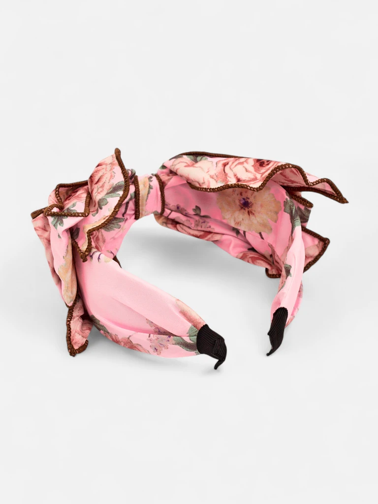 Royalfashion Лента за коса с панделка на цветя