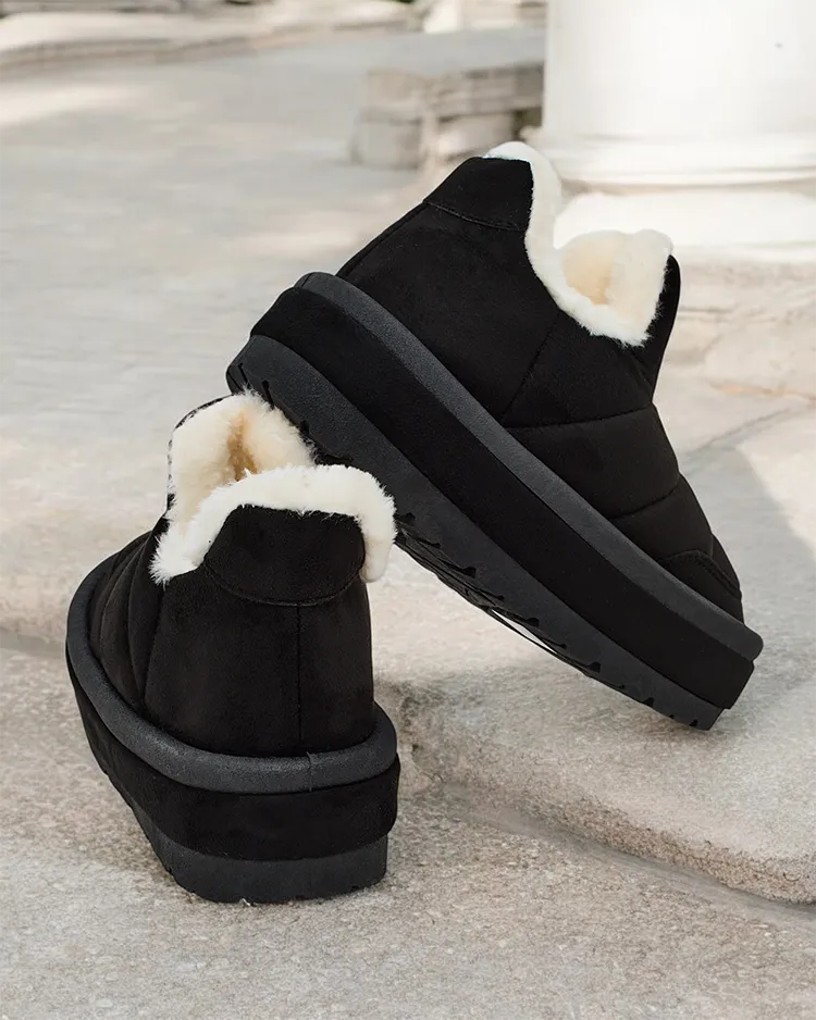 Royalfashion Дамски къси ботуши Zoeno a'la snow boots