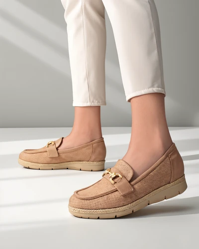 Обувки на плосък ток Royalfashion за жени с декорация на пръста