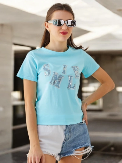 Royalfashion Женска памучна блуза с надпис