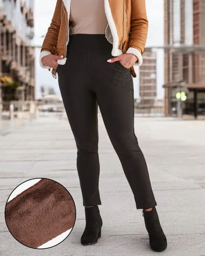 Royalfashion Дамски изолирани панталони тип "трегери" PLUS SIZE