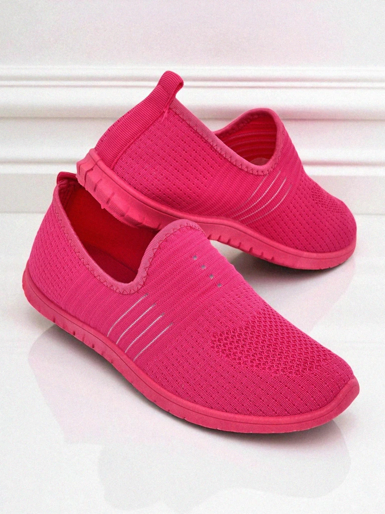 Дамски мокасини Perseida комфортна материя оранжева за пролет и лято