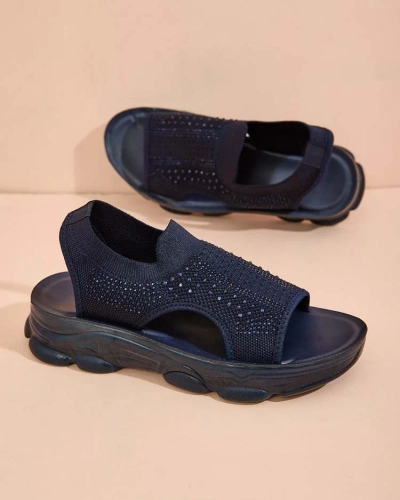 Royalfashion Дамски сандали с горна част от пайети