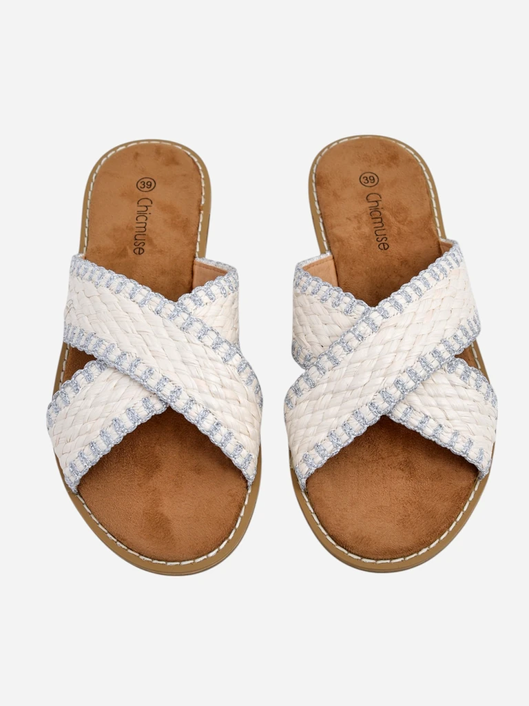 Сандали Royalfashion за жени с тъкани ленти Bornes