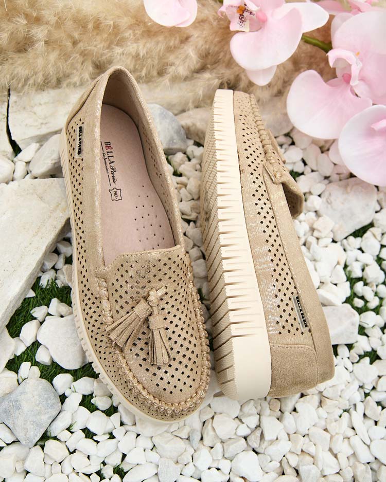 Royalfashion Дамски ажурни мокасини Molaffa