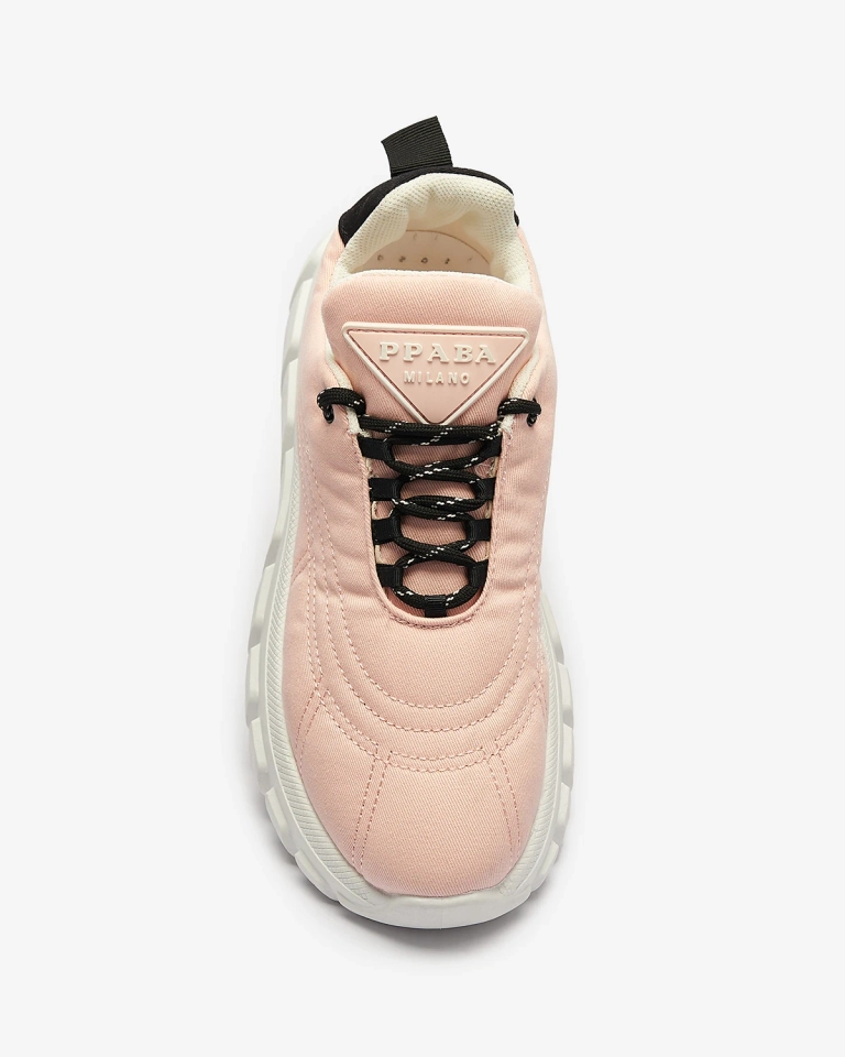 Светло розови дамски спортни обувки от плат Riotay- Footwear