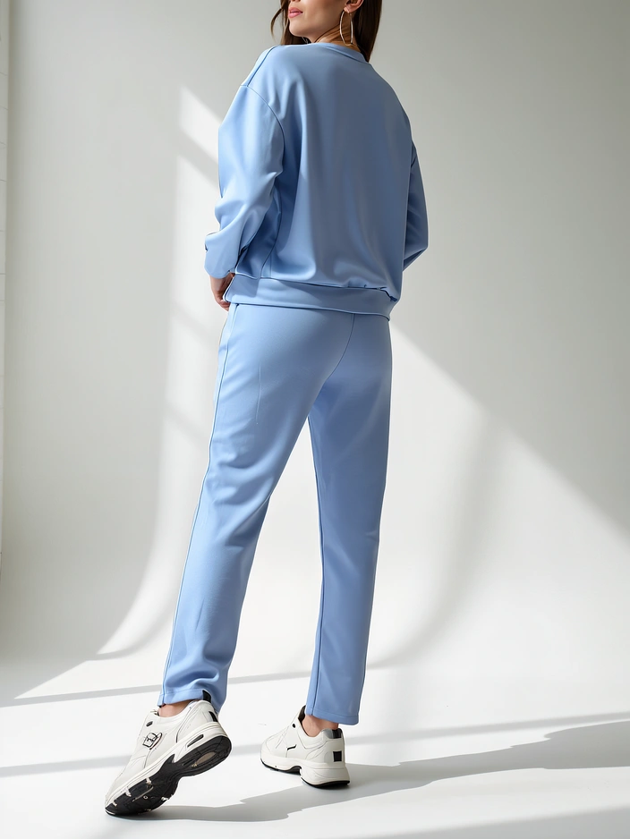 Royalfashion Жена вискозен комплект с десен