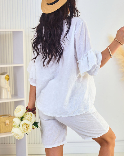 Royalfashion Летен дамски комплект от памук и лен