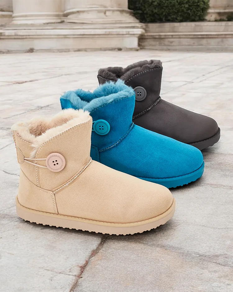 Royalfashion Дамски къси ботуши a'la snow boots Malla