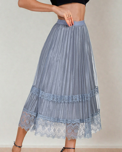 Royalfashion Дамска двулицева миди пола