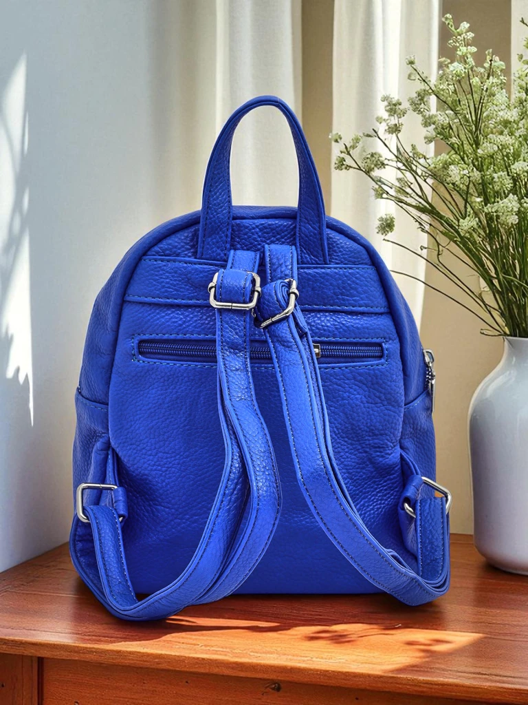 Дамска раница Ariadne Bianco Azzurro RoyalEco Królewska Moda 25x25x10