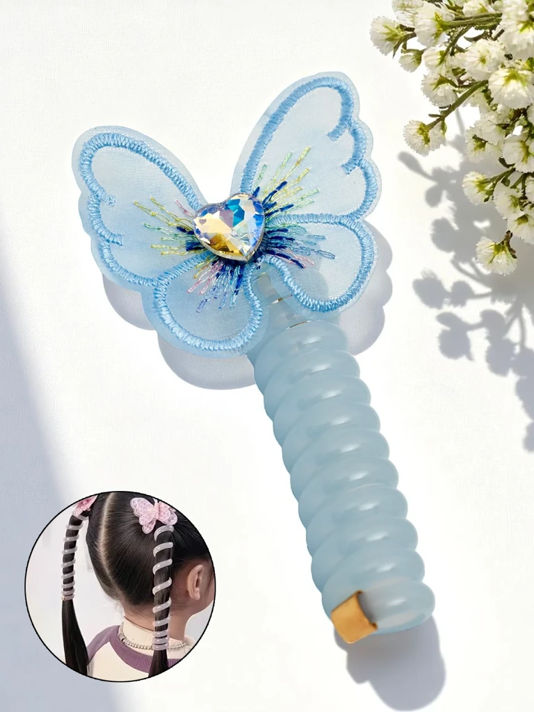 Royalfashion Ластик за коса пружинка с пеперуда Spring Butterfly