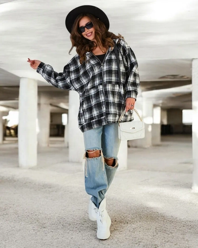 Royalfashion Дамско палто тип риза