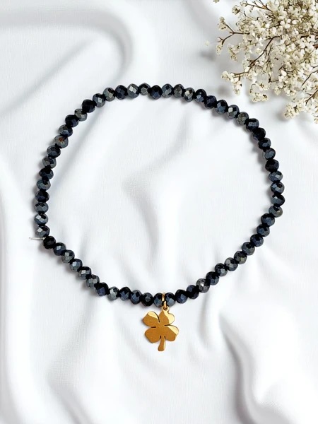 Royalfashion Дамска гривна с висулка детелина