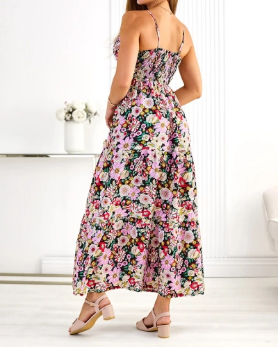 Royalfashion Памучна дамска миди рокля