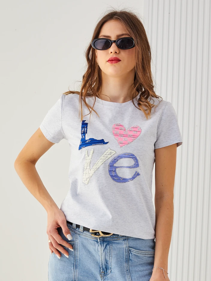 Royalfashion Дамска памучна блуза