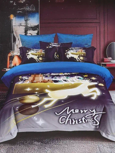 Royalfashion Коледно спално бельо комплект 160x200 3-ЧАСТИ