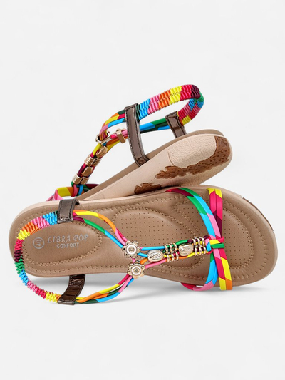 Royalfashion дамски сандали с декорации Veve