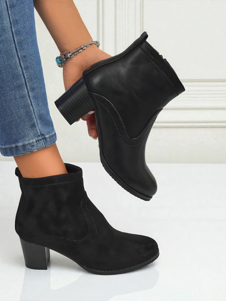 Дамски боти от еко кожа на ток Lunar Crest