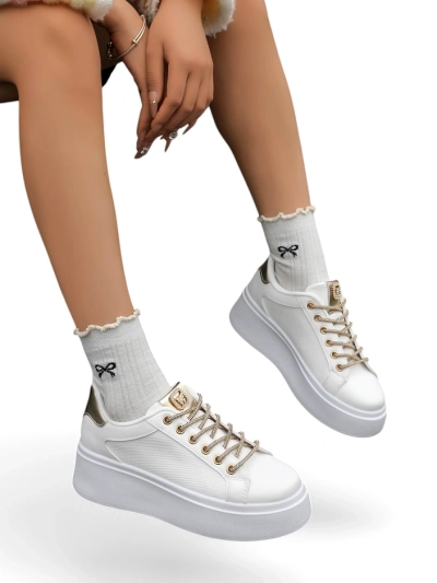 Спортни маратонки за жени Royalfashion с декоративни връзки Eone