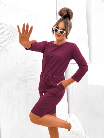 Royalfashion Женска рокля от плат до коленете