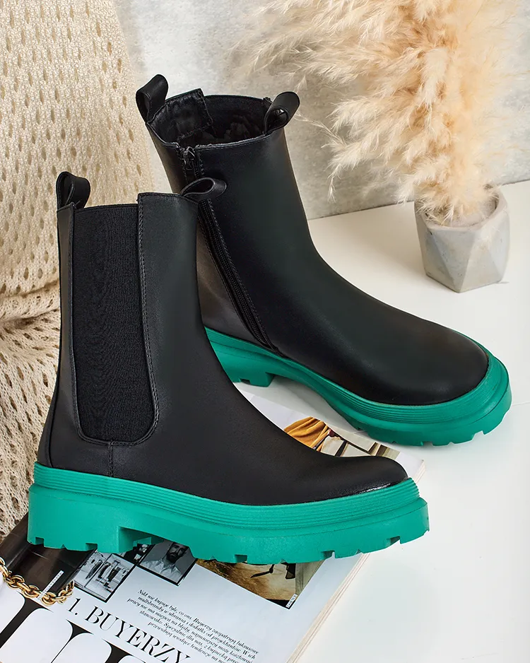 Дамски ботуши от естествена кожа Royalfashion Eko Дамските ботуши Ereste