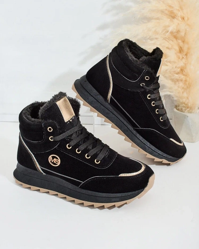 Royalfashion Затоплени дамски маратонки с кожа Casill